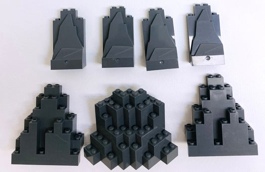 LEGO Dark Bluish Grey Rock Panels Fun Pack