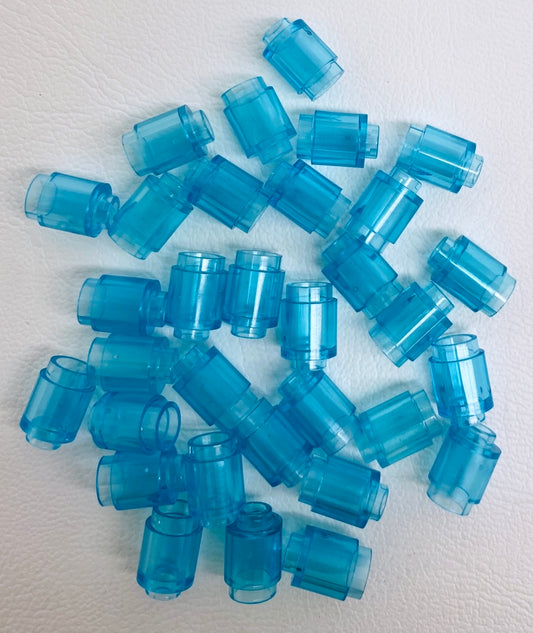 LEGO Trans Light Blue Round Brick 1x1 Pack of Approx 40