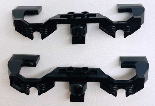 LEGO Trains Decorative Sides with Open Hub Points Pack of 2 Black