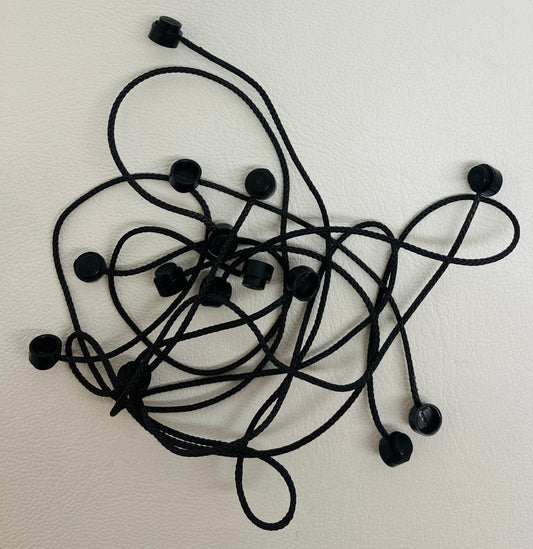 LEGO Black String with End Studs Black Mixed Pack