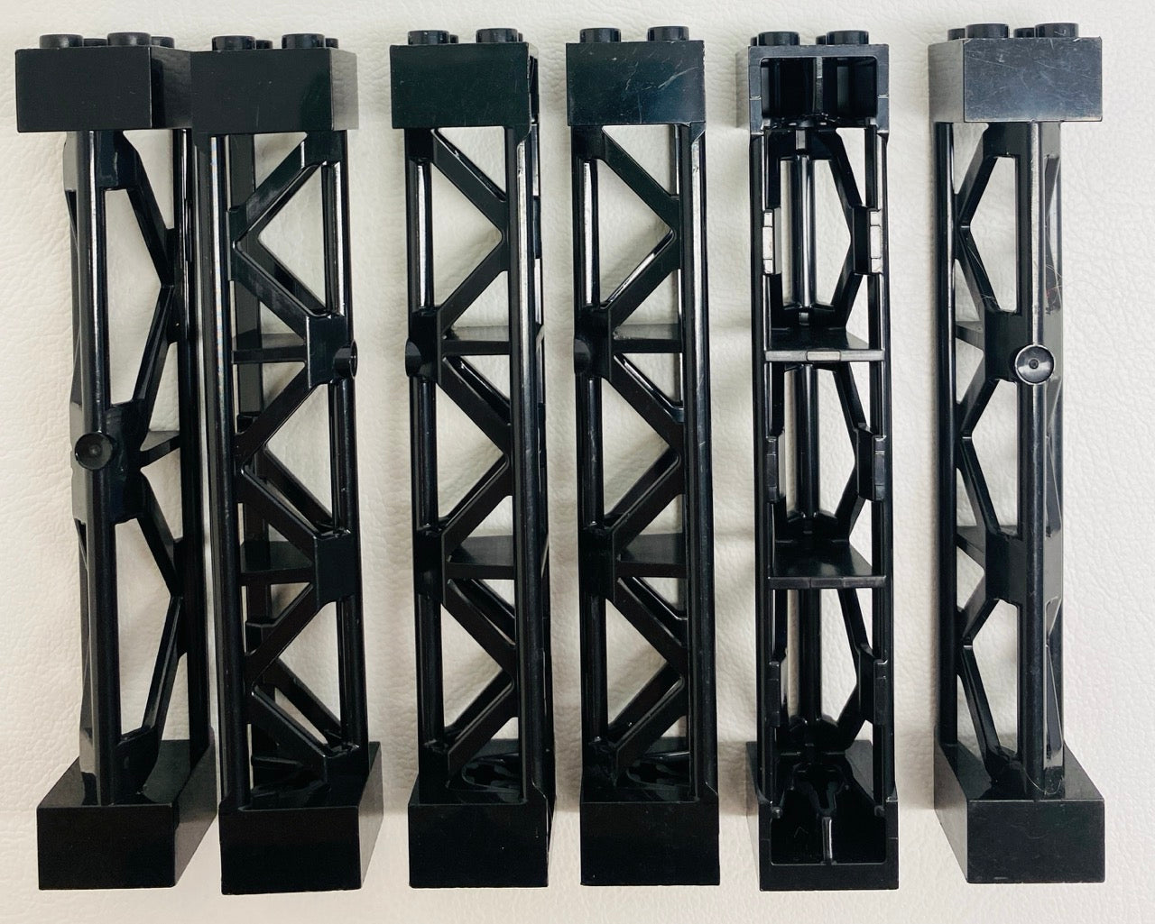 LEGO Support 2x2x10 Pack Of 6 Black