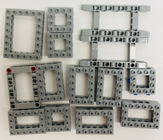 LEGO Technic Light Bluish Grey Open Brick Fun Pack Mixed Types