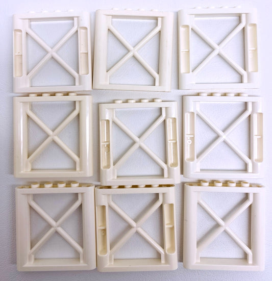 LEGO Support Girder 1x6x5 Pack Of 9 White