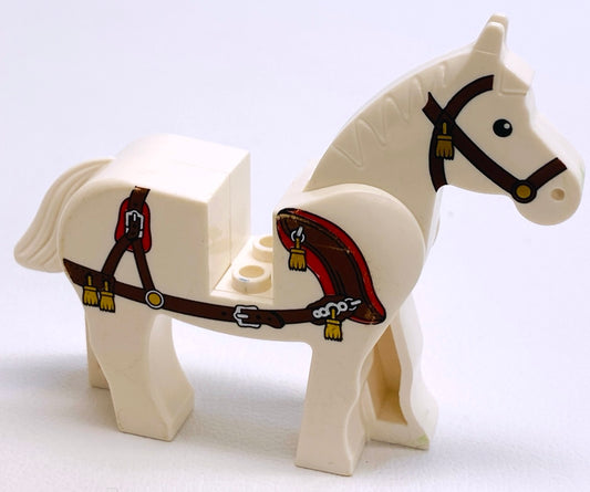 LEGO Animal Horse With Printed Bridle and Harness (Marked)