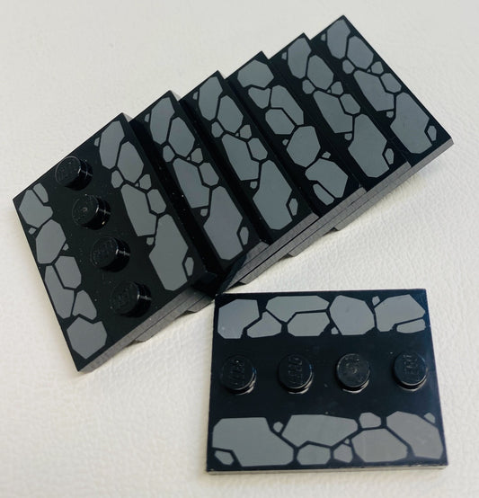 LEGO Tile 3x4 with Dungeons and Dragons Stones Pattern Pack of 7