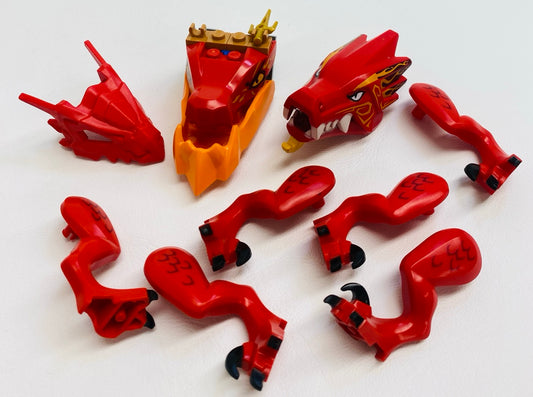 LEGO Red Dragon Heads and Legs Fun Pack  Ninjago Castle Harry Potter Dungeons and Dragons