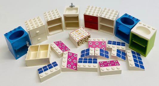 LEGO Vintage Fun Pack Mixed Cupboards Slopes and More - Freestyle Basic Homemaker