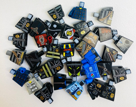 LEGO Minifigure Pieces Fun Pack Mixed Torsos City Ninjago Chima Western and More