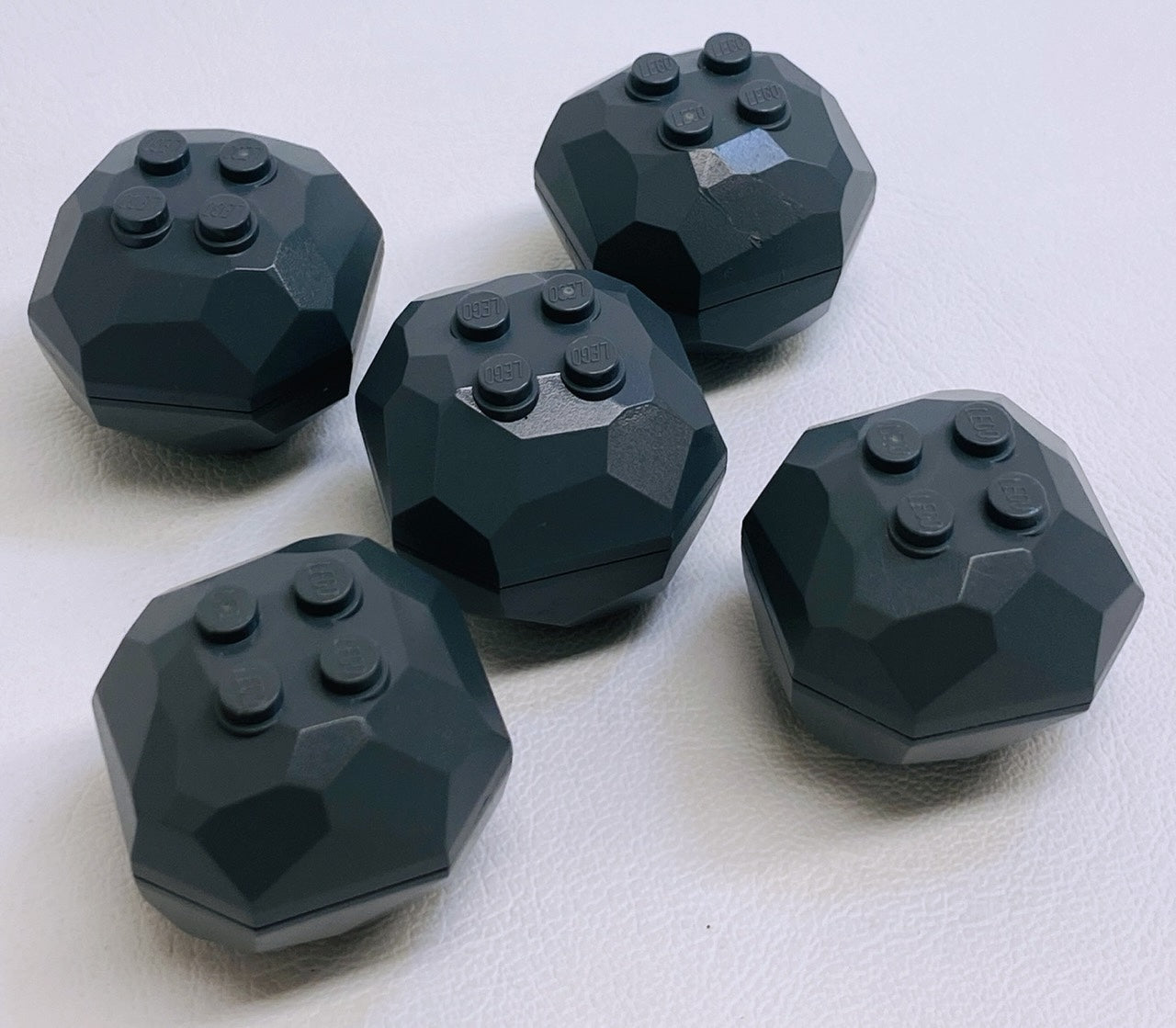 LEGO Dark Bluish Grey Rock Boulders Pack of 5