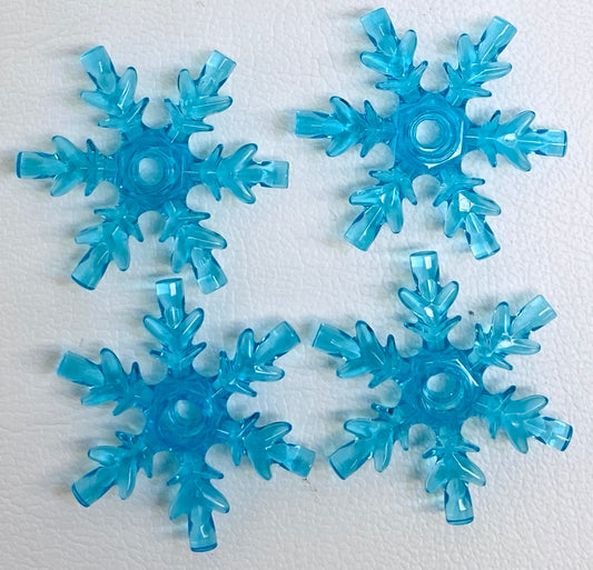 LEGO Crystal Snowflakes Pack Of 4 Trans Light Blue