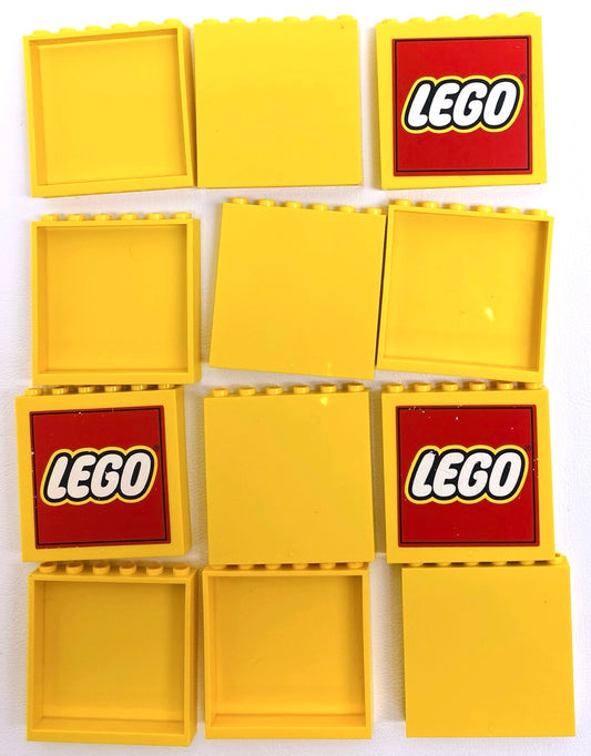 LEGO Panel 1x6x5 Pack of 12 Yellow