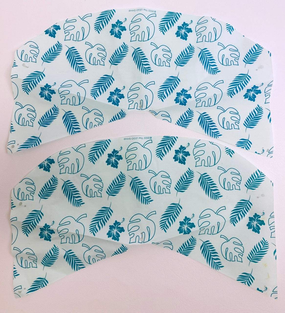 LEGO Friends Cloth Tent / Awning Pack of 2 Light Aqua / Dark Turquoise