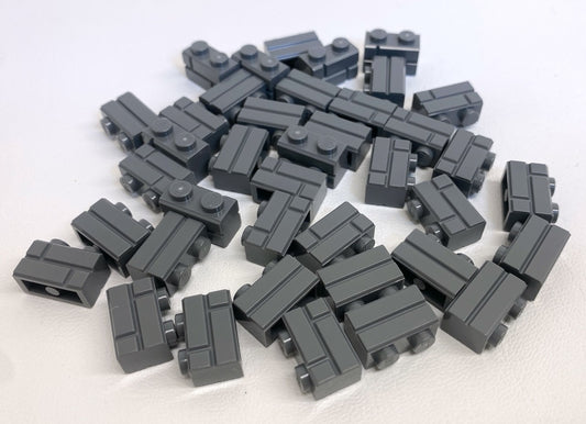 LEGO Masonry Profile Brick 1x2 Pack of Approx 40 Dark Bluish Grey BRAND NEW