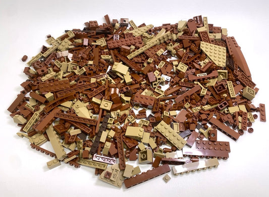 LEGO Shades of Brown Fun Pack Mixed Pieces Bricks Plates Slopes and More