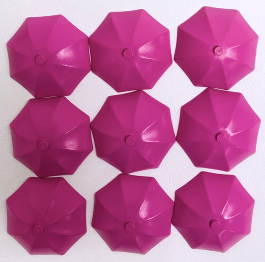 LEGO Umbrella Tops Pack of 9 Dark Pink