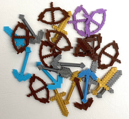 LEGO Minecraft Minifigure Accessory Fun Pack Mixed Tools and Weapons