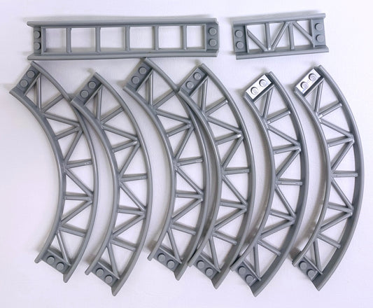 LEGO Roller Coaster Track Mixed Pack Light Bluish Grey