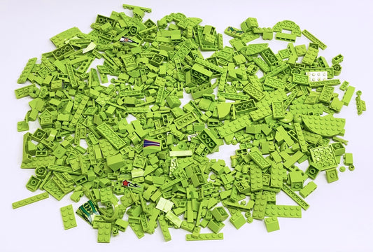 LEGO Lime Green Fun Pack Mixed Pieces Bricks Plates Slopes and More