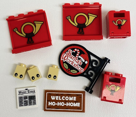 LEGO Santa's Workshop Detail Pieces Mixed Fun Pack Signs Panels Bricks and More