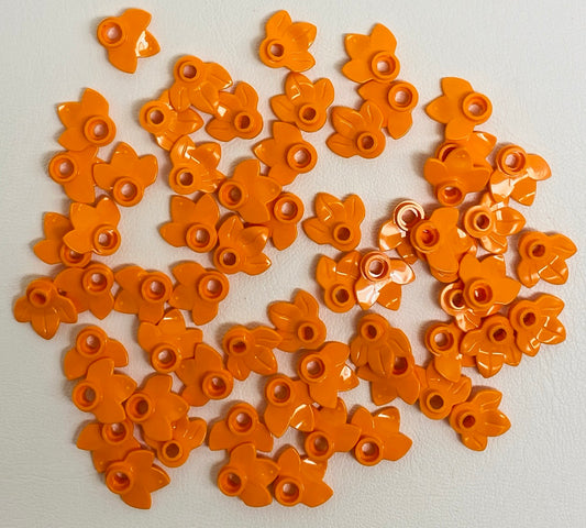 LEGO Plants Orange Plant Leaves Pack of Approx 50