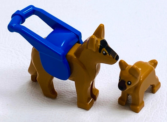 LEGO Animals Dogs Fun Pack Alsatian/German Shepherd with Guide Dog Harness and Puppy