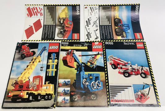 LEGO Vintage Instructions and Ideas Book Fun Pack Technic - 8888 / 8055 / 8848 / 8849 / 8850