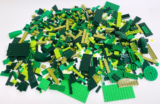 LEGO Shades of Green Fun Pack Mixed Pieces Bricks Plates Slopes and More