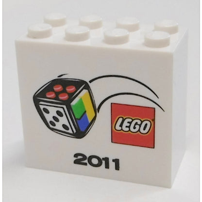 LEGO Games Promotional Brick 2x4x3 with 2011 Pattern BRAND NEW