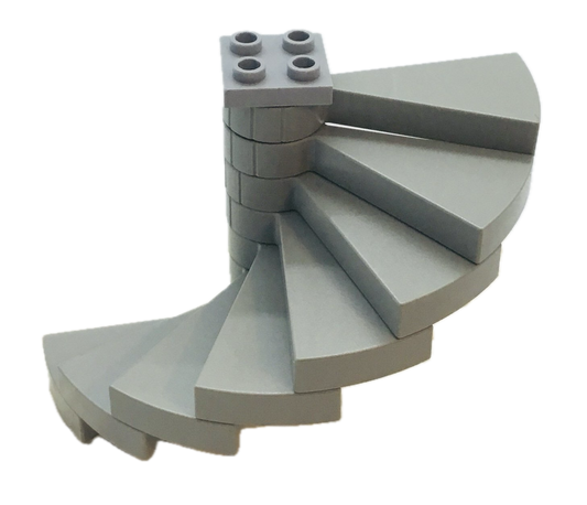 LEGO Spiral Stairs Light Grey (Old Shade)