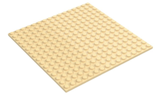LEGO Plate 16x16 Tan