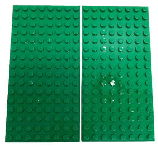 LEGO Plate 8x16 Pack Of 2 Green
