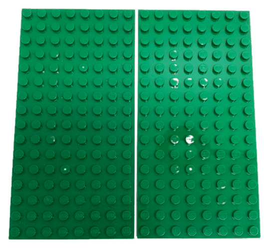 Plate 8&#215;16 Pack of 2 Green Medium