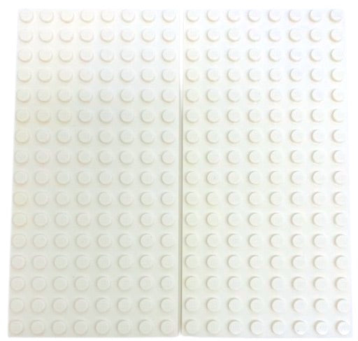 LEGO Plate 8x16 Pack Of 2 White