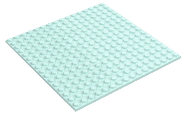 LEGO Plate 16x16 Light Aqua