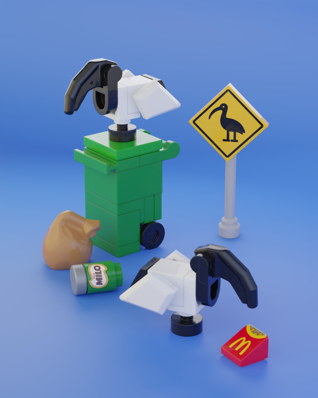 Iconic & Exclusive Waller Customs Bin Chickens Set!  Sold only at BrickResales!