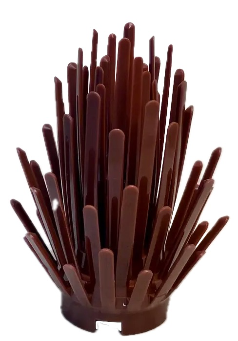 LEGO Plants Reddish Brown Prickly Bush