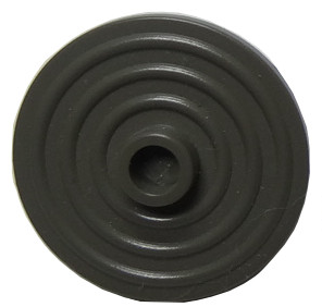 LEGO Vintage Circular Shield with Stud Dark Grey (Old Shade)