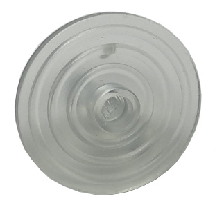 LEGO Vintage Circular Shield with Stud Trans Clear