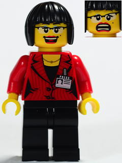 LEGO Space Alien Conquest Reporter Minifigure