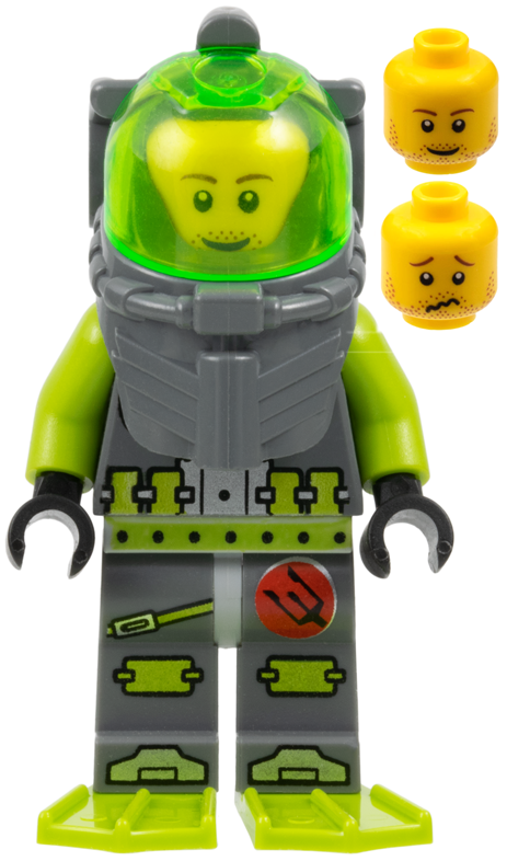 LEGO Atlantis Diver Lance Spears Minifigure