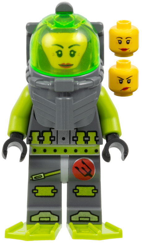 LEGO Atlantis Diver Samantha Rhodes Minifigure