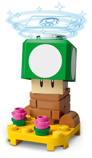 LEGO Super Mario 1-Up Mushroom BRAND NEW Minifigure