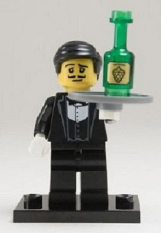 LEGO City Waiter Minifigure