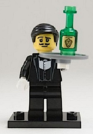 LEGO Waiter Minifigure