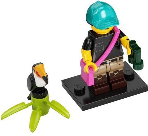 LEGO Birdwatcher BRAND NEW Minifigure with Toucan