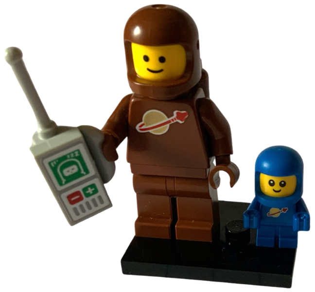 LEGO Brown Astronaut and Spacebaby BRAND NEW Minifigure