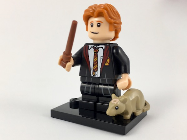 LEGO Harry Potter Ron Weasley BRAND NEW Minifigure with Scabbers Rat
