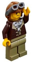 LEGO City Mountain Police Crook Minifigure