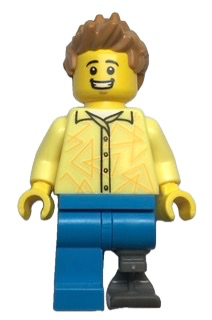 LEGO City Grocery Store Customer Minifigure - Prosthetic Leg
