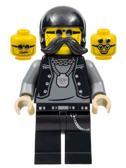 LEGO City Stuntz Lone Wolf Biker Minifigure